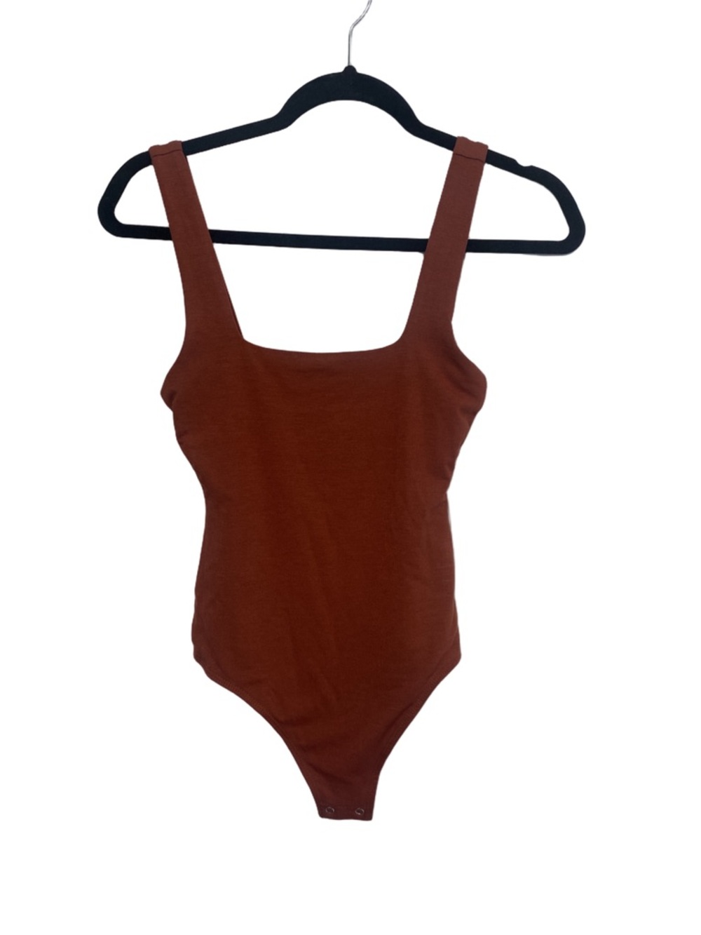 Good American Square Neck Bodysuit in Sepia - Size 0 (XS) - Picture 2 of 5